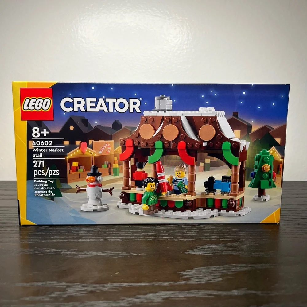 LEGO 40602 Creator Winter Market Stall Exclusive Holidays Set, 271 Piece, NIB